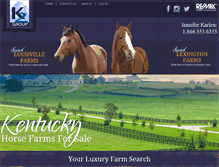 Tablet Screenshot of kyhorseproperties.com